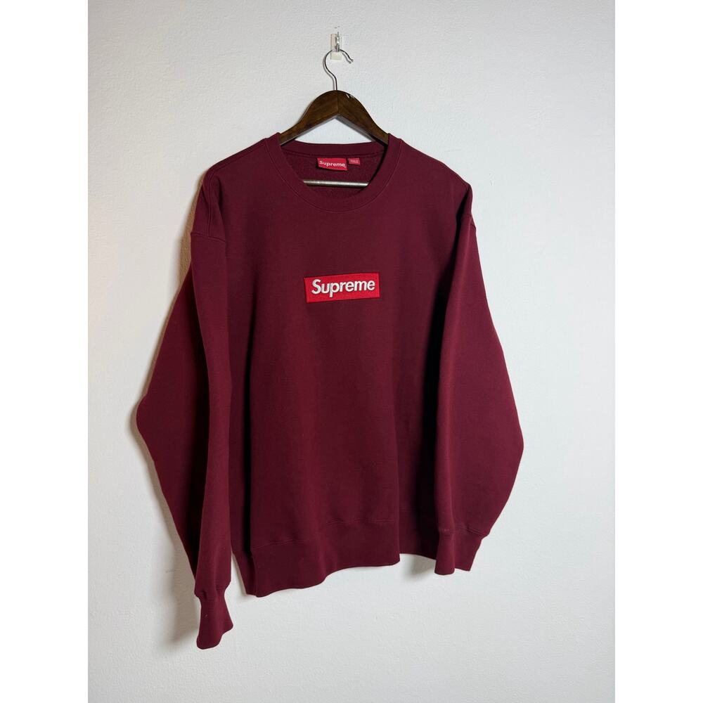 Supreme Box Logo Crewneck (FW22) cardinal